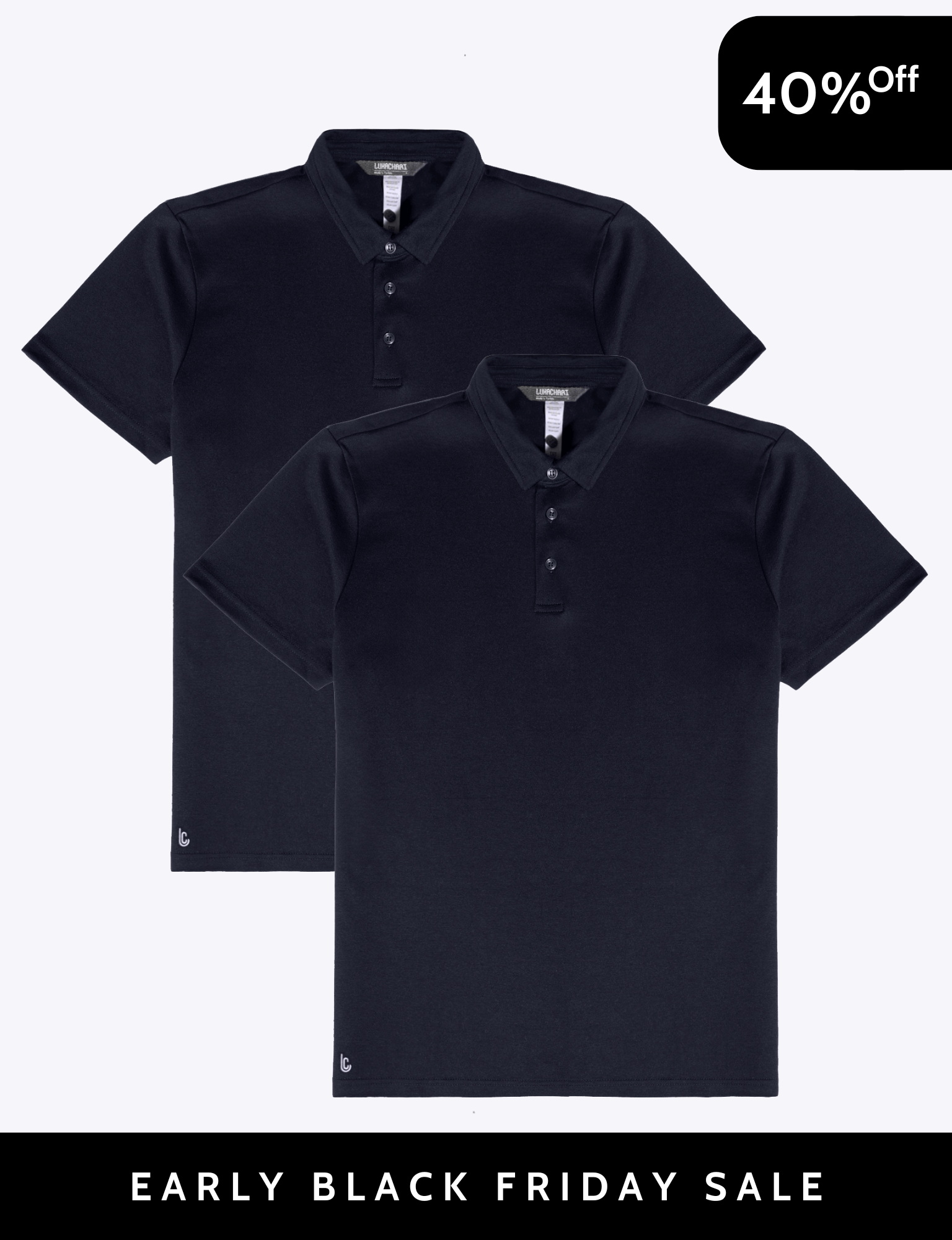 Base camp Polo 2 Pack Night Sky - Final Sale