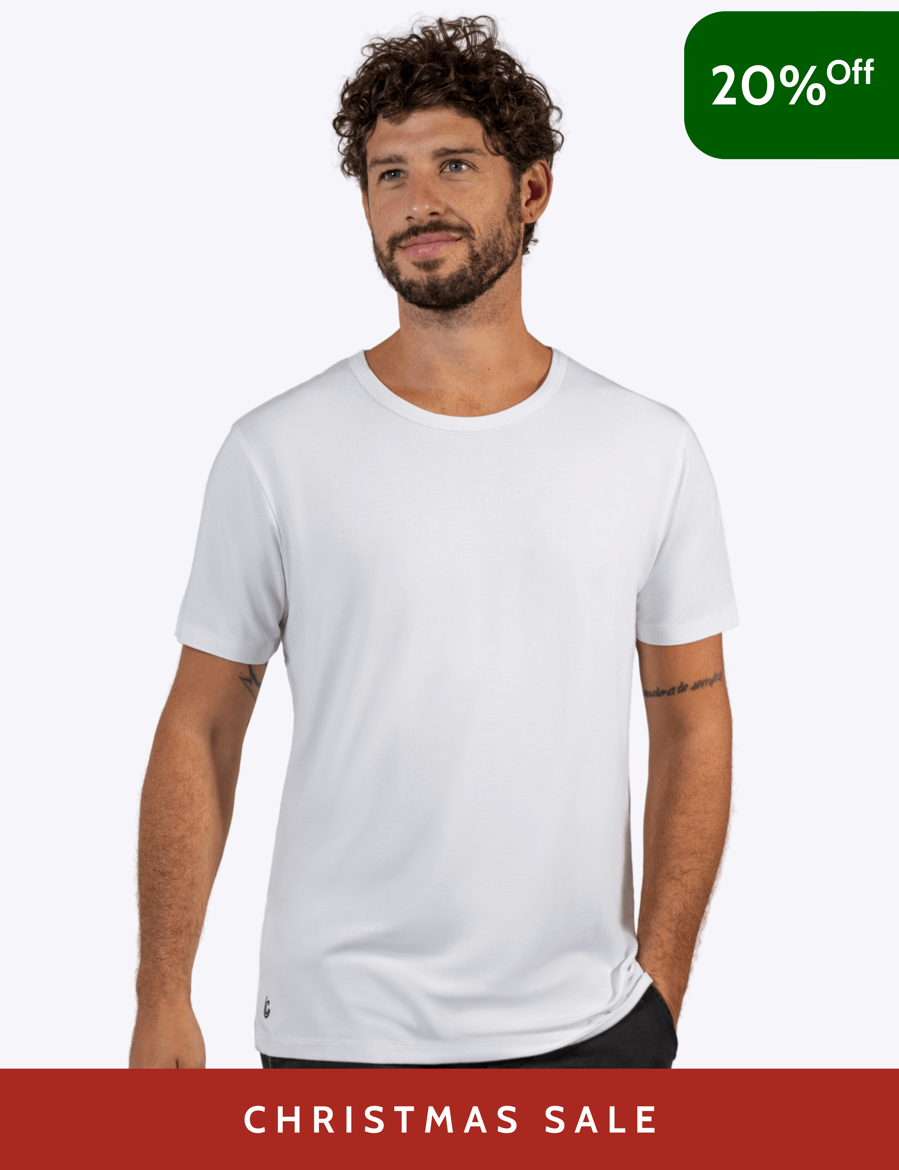 Trail-Comfort Bamboo T-shirt White